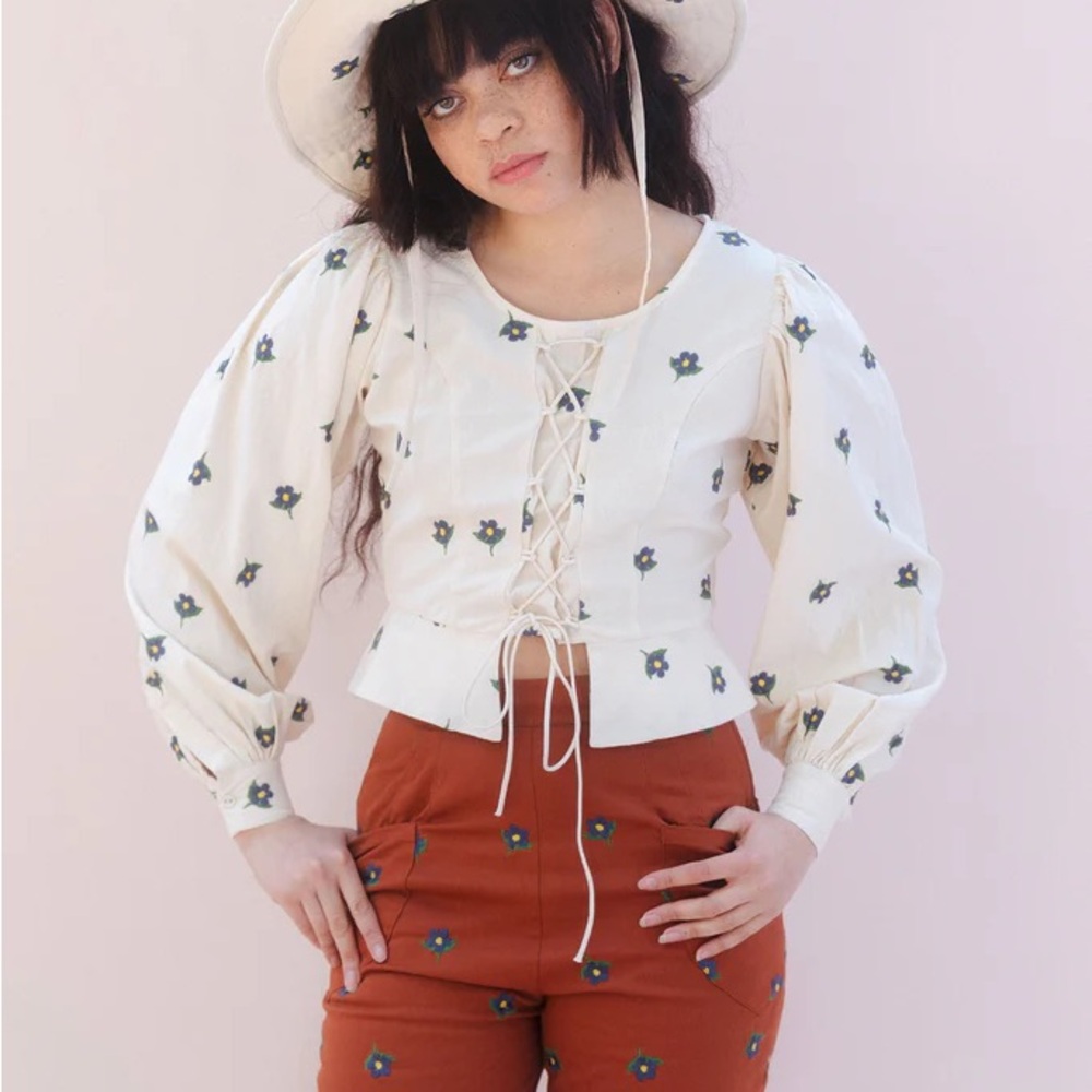 Samantha Pleet Labyrinth Blouse Top
